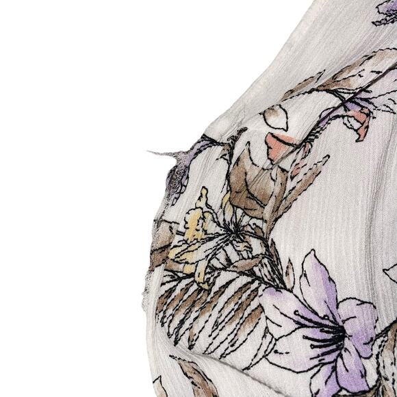 L.I.F.E Life Is For Eternity Floral Beach Cover Up Full Length Duster Size Large - Picture 9 of 13